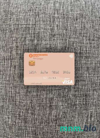 Montenegro Hipotekarna banka visa obciążyć card wygląd fotograficzny skan PSD + zdjęcie